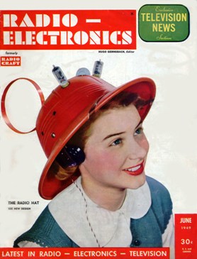 Pictured is the June 1949 issue of Radio-Electronics magazine ... a collectible periodical title for lovers of vintage electronics.  Cover pic only - magazine not available for sale. 